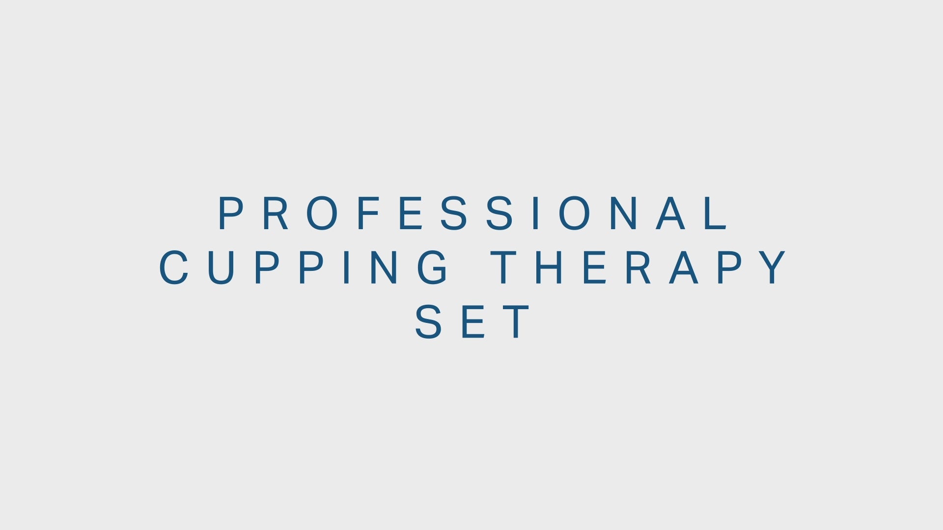 Load video: Myofascial Releaser Professional Cupping Sets